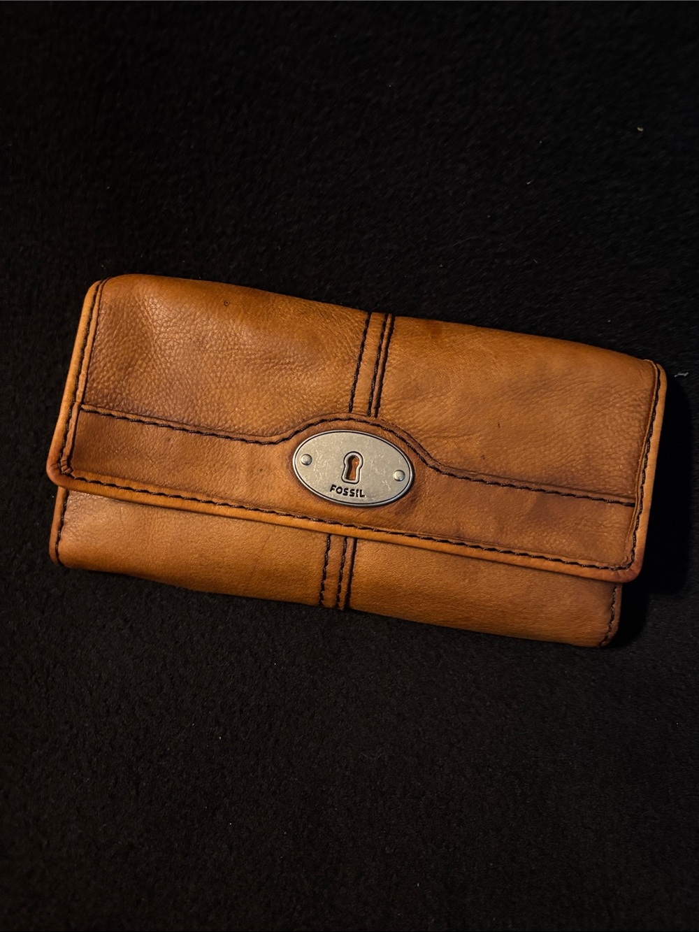 Fossil Brown Leather Womens Wallet